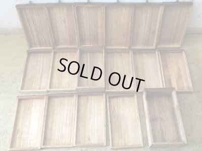 画像15: ヴィンテージ 楢材 小引き出し 切手類保管箱