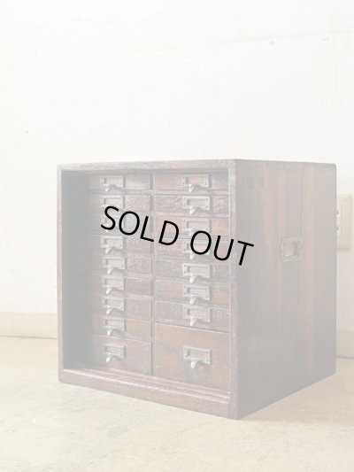 画像2: ヴィンテージ 楢材 小引き出し 切手類保管箱