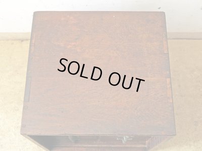 画像8: ヴィンテージ 楢材 小引き出し 切手類保管箱