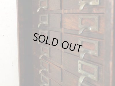 画像5: ヴィンテージ 楢材 小引き出し 切手類保管箱