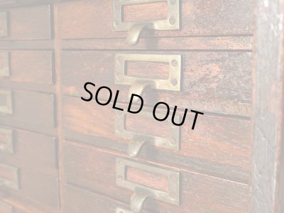 画像6: ヴィンテージ 楢材 小引き出し 切手類保管箱