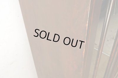 画像18: アンティーク 　桜材のガラス本箱 キャビネット