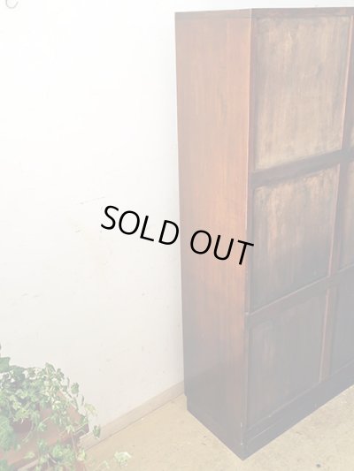 画像5: アンティーク 　桜材のガラス本箱 キャビネット