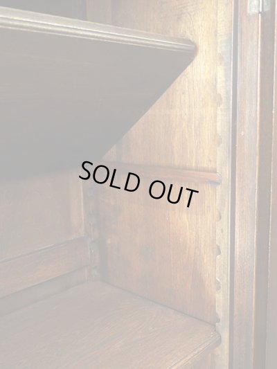 画像7: アンティーク 　桜材のガラス本箱 キャビネット