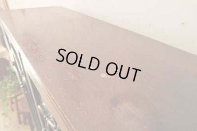 画像12: アンティーク 　桜材のガラス本箱 キャビネット