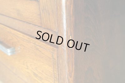 画像13: ビンテージ 昭和レトロなモールガラスの本箱 キャビネット