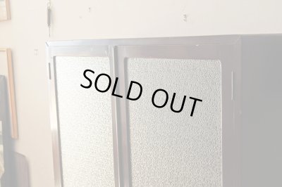 画像13: アンティーク 　ダイヤガラスの本箱 キャビネット