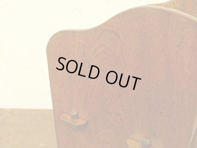 画像10: アンティーク 　蛇腹扉付き くさび式の本立て