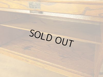 画像14: アンティーク 　蛇腹扉付き くさび式の本立て