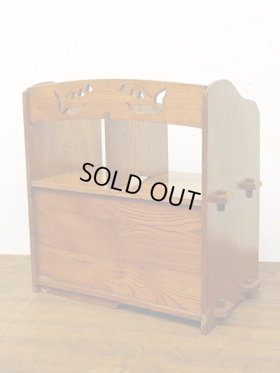 画像5: アンティーク 　蛇腹扉付き くさび式の本立て