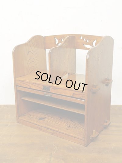 画像6: アンティーク 　蛇腹扉付き くさび式の本立て