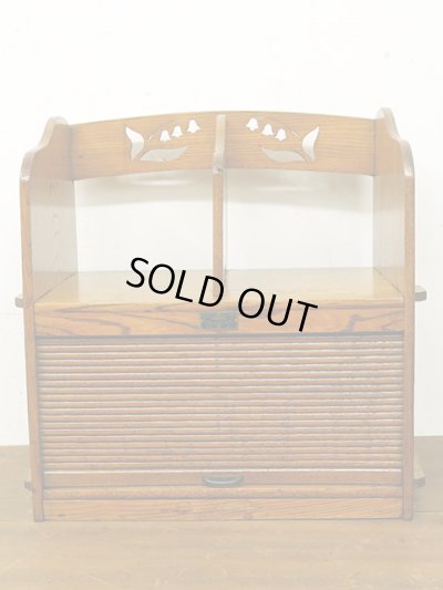 画像3: アンティーク 　蛇腹扉付き くさび式の本立て