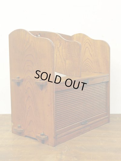 画像4: アンティーク 　蛇腹扉付き くさび式の本立て