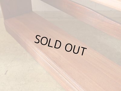 画像12: アンティーク 　ケヤキ材の本棚 ブックシェルフ