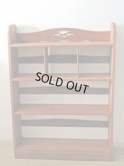 画像6: アンティーク 　ケヤキ材の本棚 ブックシェルフ