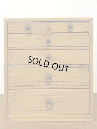 画像2: アンティーク ６杯 小引き出し