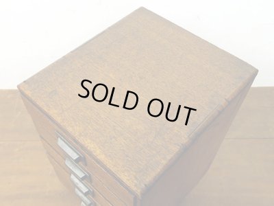 画像7: 昭和レトロ ラワン材の 5杯小引き出し