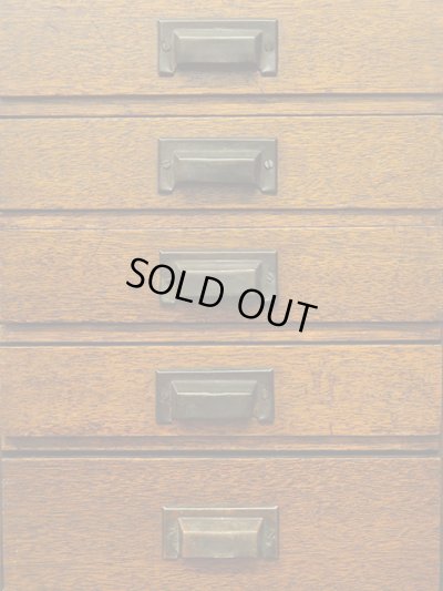 画像2: 昭和レトロ ラワン材の 5杯小引き出し