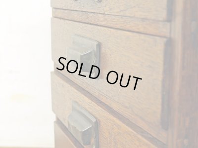 画像6: 昭和レトロ ラワン材の 5杯小引き出し