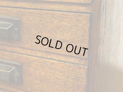 画像12: 昭和レトロ ラワン材の 5杯小引き出し