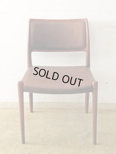 画像2: デンマーク J．L．Moller社 ダイニングチェアー NO.80 ローズウッド (1)