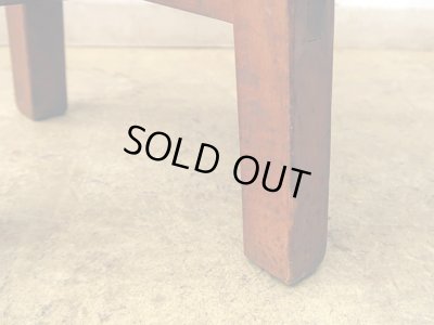 画像11: アンティーク 　木製スツール 丸椅子