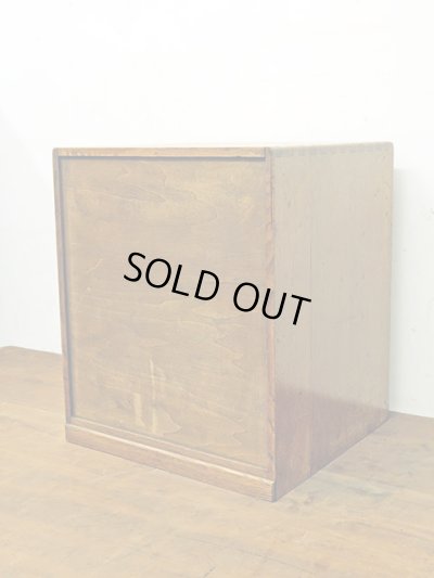 画像6: アンティーク 　楢無垢材 蛇腹扉の収納箱