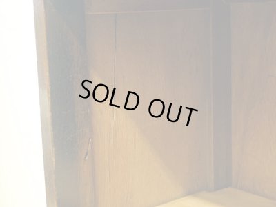 画像15: アンティーク 　ナラ無垢材 ガラス戸棚 食器棚 水屋箪笥