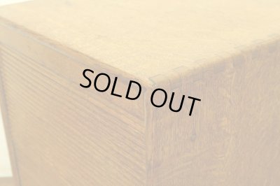 画像11: アンティーク 　楢無垢材 蛇腹扉の収納箱