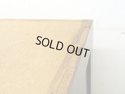 画像20: アンティーク 　ナラ無垢材 ガラス戸棚 食器棚 水屋箪笥