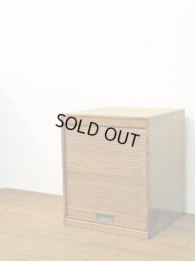 画像2: アンティーク 　楢無垢材 蛇腹扉の収納箱