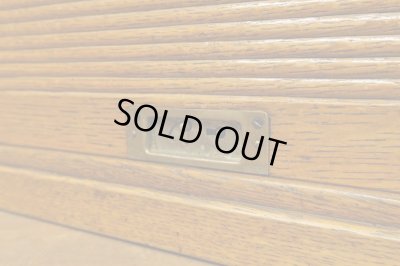 画像17: アンティーク 　楢無垢材 蛇腹扉の収納箱