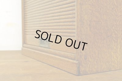 画像16: アンティーク 　楢無垢材 蛇腹扉の収納箱