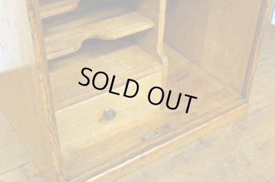 画像7: アンティーク 　楢無垢材 蛇腹扉の収納箱