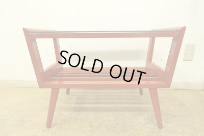 画像3: ヴィンテージ ガラストップサイドテーブル