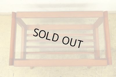 画像4: ヴィンテージ ガラストップサイドテーブル