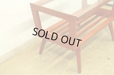 画像9: ヴィンテージ ガラストップサイドテーブル