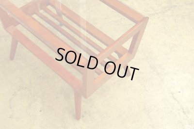 画像7: ヴィンテージ ガラストップサイドテーブル