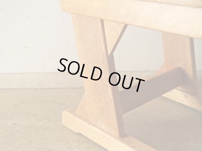 画像11: ヴィンテージ ナラ無垢材のカンチレバーチェア