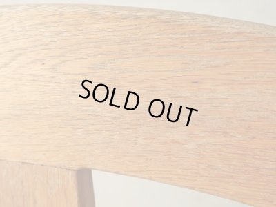 画像15: ヴィンテージ ナラ無垢材のカンチレバーチェア