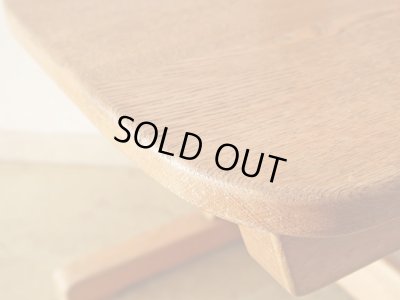 画像9: ヴィンテージ ナラ無垢材のカンチレバーチェア