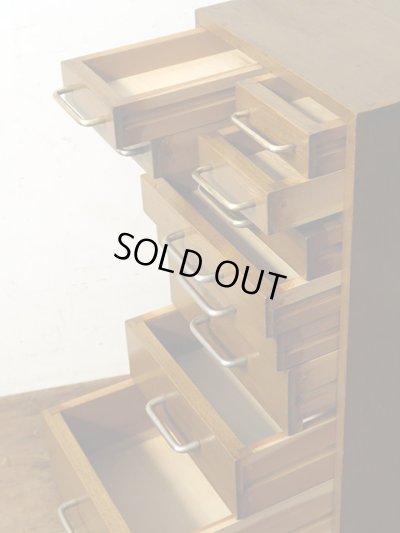 画像7: 古い モダンな取っ手の小引き出し A4用紙収納