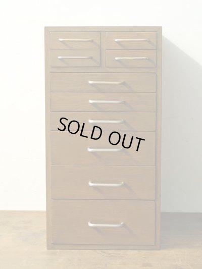 画像3: 古い モダンな取っ手の小引き出し A4用紙収納