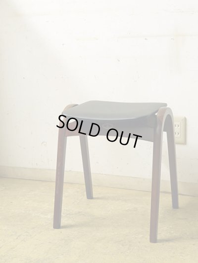 画像4: 秋田木工 スタッキングスツール 剣持勇 黒 ブラック