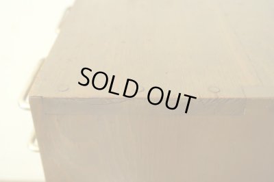 画像15: 古い モダンな取っ手の小引き出し A4用紙収納