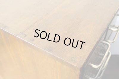 画像10: 古い モダンな取っ手の小引き出し A4用紙収納