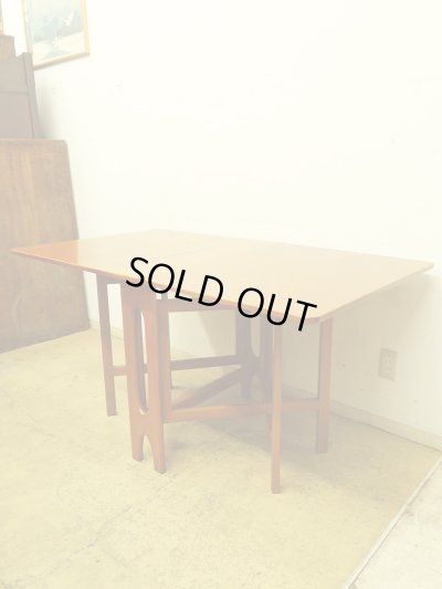 画像3: イギリスヴィンテージ ゲートレッグテーブル チーク