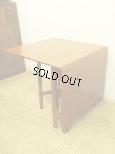 画像4: イギリスヴィンテージ ゲートレッグテーブル チーク