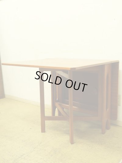 画像5: イギリスヴィンテージ ゲートレッグテーブル チーク