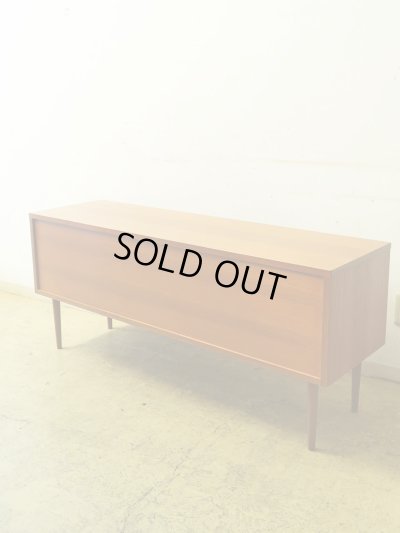 画像2: 北欧デザイン チーク材 サイドボード ローボード